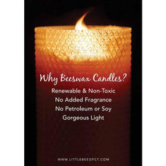 hand rolled beeswax taper candle usa made