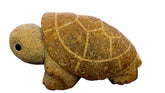 Handcrafted natural stone turtle figurine granite pattern on sculpture