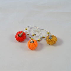Handcrafted charms with no molds used for each pumpkin