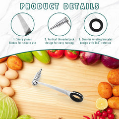 Casbomy handheld spiral cutter for potatoes and cucumbers