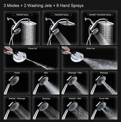 handheld spray combo shower unit
