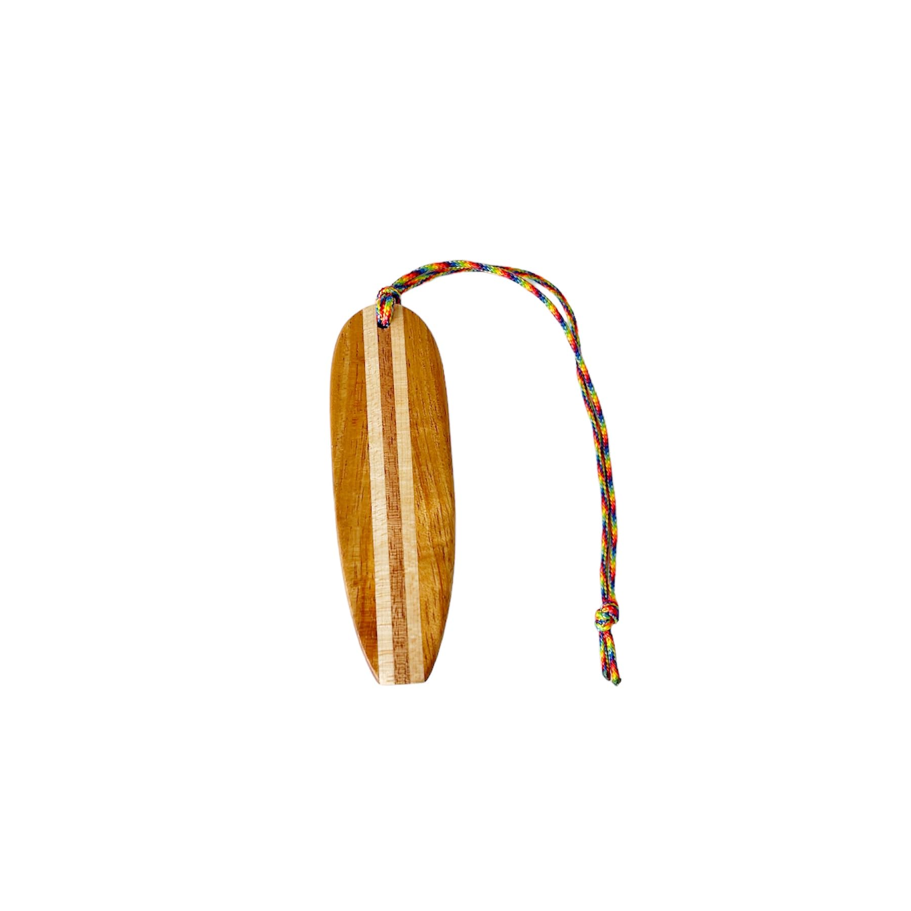 Handmade mini Hawaiian Koa surfboard ornament