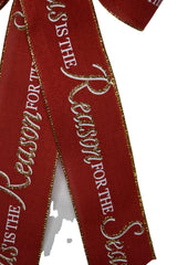 Handmade wreath bow Pennsylvania 10 inch wired