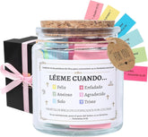Handmade Spanish Bible Verse Jar with color coded messages