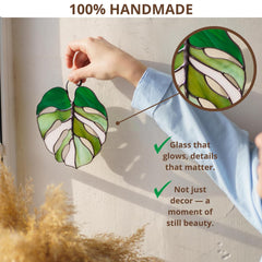 Handmade suncatcher with copper foil technique