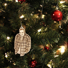 Handmade birch wood ornament Portland studio