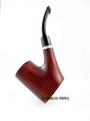 Handmade wood pipe carving with ebonite mouthpiece