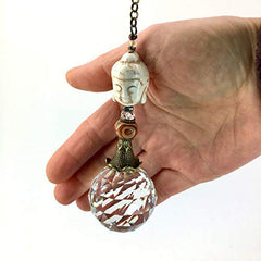 Sturdy hanging chain and swivel hook on sun catcher