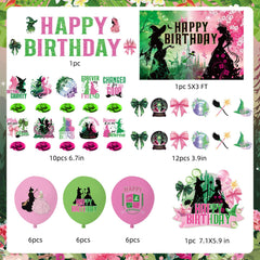 hanging swirls for witch birthday decorations