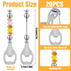 20 piece beadable beer opener packaging representation