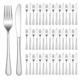 HANLANXUE 50 Pcs Forks and Knives Set stainless steel forks and knives