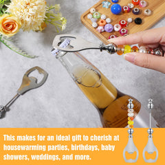 ABS and stainless steel beadable beer opener for crafts