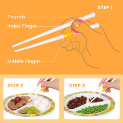 HANSGO kids training chopsticks green color pair