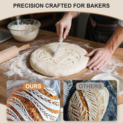 HAOIOKSC bread scoring tool ten-blade setup closeup