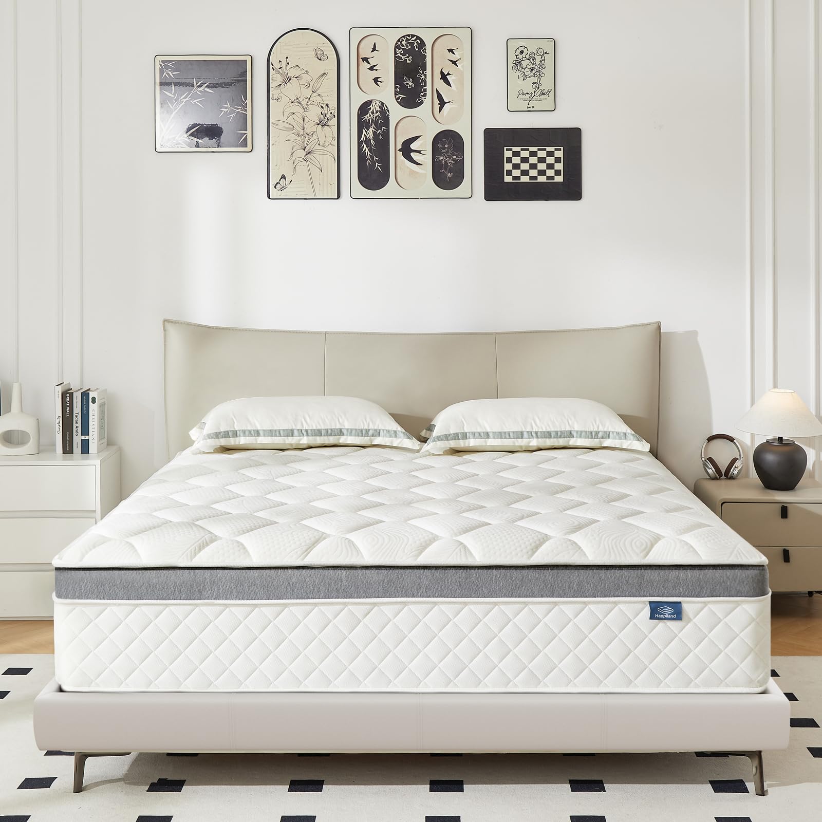 Happiland full size mattress shown in box