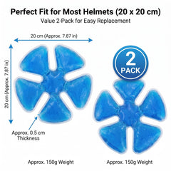 Hard Hat 7.5 inch gel cooling pad fits helmet