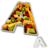 Hard Plastic Letters Numbers Trays A White image 1