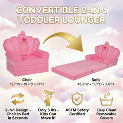 crystal velvet cover on kids sofa with soft texture