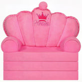 harhoers pink princess toddler couch front view