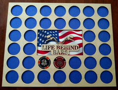 Harley-Davidson chips displayed in black economy frame insert