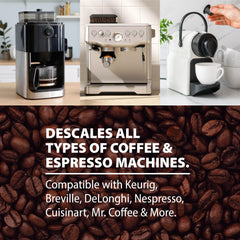 Universal descaler for single-serve and espresso machines