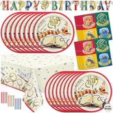 Banner banner and table cover from Harry Potter Birthday Decorations Kit