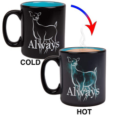 Harry Potter heat reveal mug black exterior aura when heated