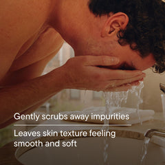 Men's facial cleanser Harry's exfoliating wash daily use