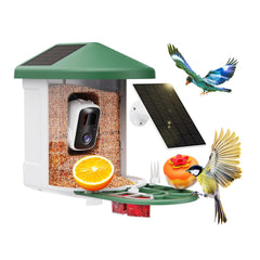 HARYMOR Smart Bird Feeder with Camera green exterior