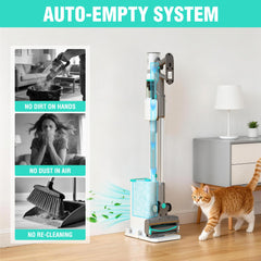 HAUSHOF cordless vacuum 250W motor for carpets and hardwood floors