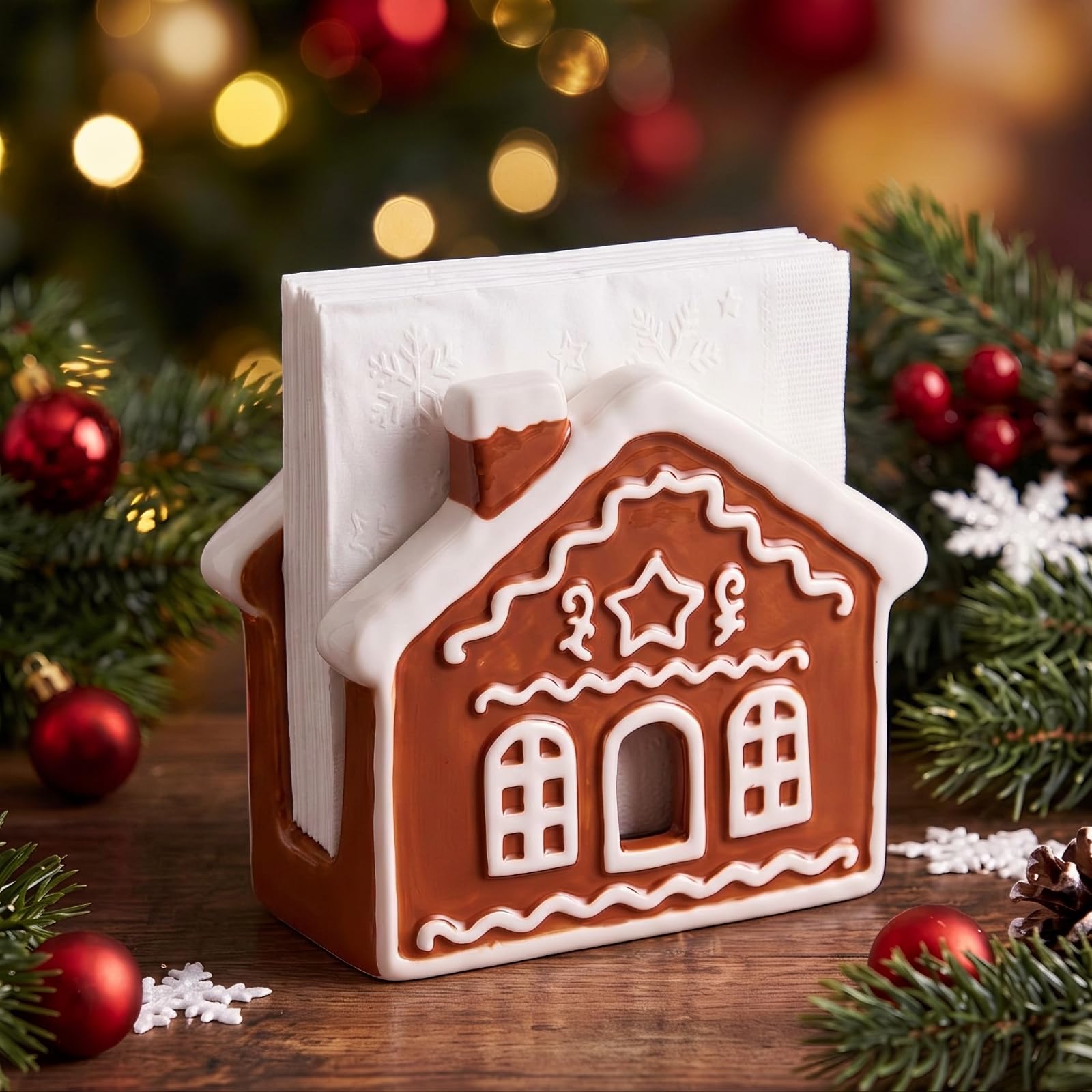 Havawish gingerbread house napkin holder design
