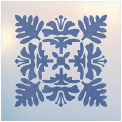 Hawaiian Quilt 2 Stencil 7x7 image from The Artful Stencil