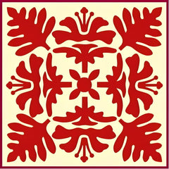 Hawaiian Quilt 2 Stencil 7x7 size on durable Mylar