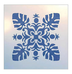 Hawaiian Quilt 5 Stencil Template 7x7 Mylar