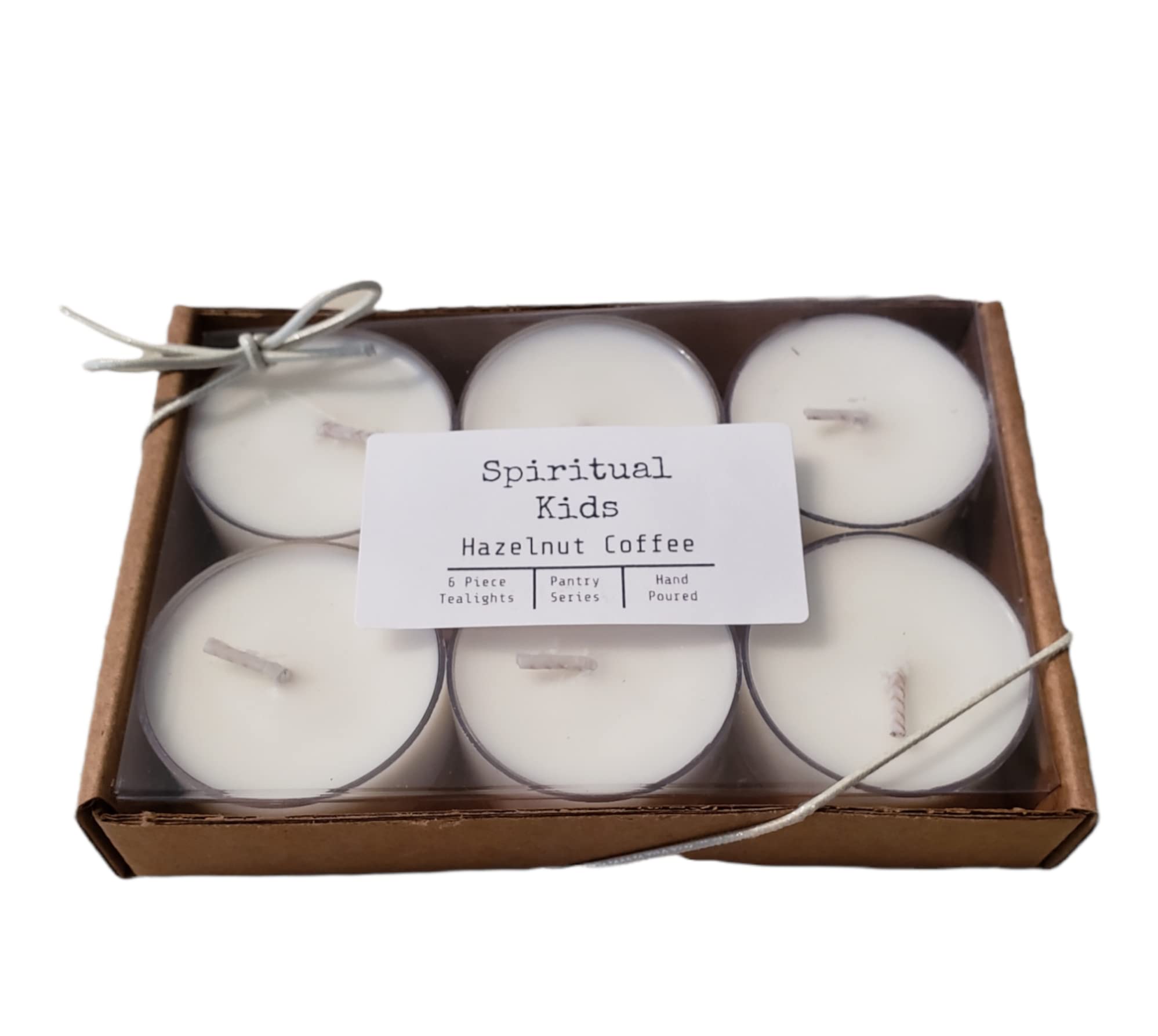 Hazelnut Coffee Tealights in natural soy wax