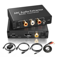 HDMI ARC Audio Extractor DAC Converter 192KHz front view