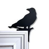 Head Turning Black Crow Door Topper black PVC decor for door corner display