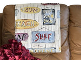 Headrest cover for furniture USA made polyester fabric
