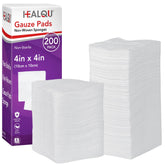 HEALQU 4x4 gauze pads non-woven pack of 200 for wound care