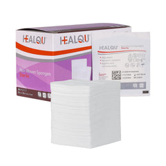 HEALQU non-woven gauze pads box of 100 sterile