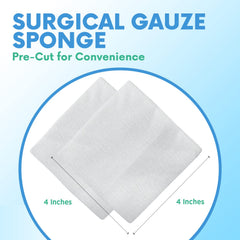 Gauze sponges 200 pack for hospital dental school and sports use