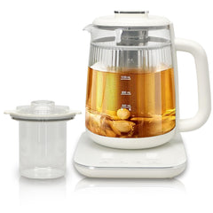 Health Pot 1.5L kettle front view with glass inner pot