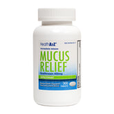 HealthA2Z Mucus Relief bottle label with Guaifenesin 400mg 300 Count