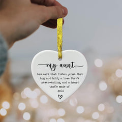Durable ceramic heart keepsake for lasting memories