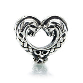 Heart of the Celtic Horses charm bead sterling silver design