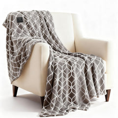 Heated Blanket Electric Throw Blanket 50x60 with built-in button controller
