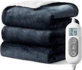 Heated Blanket soft flannel fabric close up