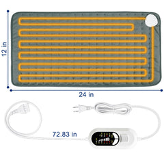 Soft flannel material heating pad for comfort