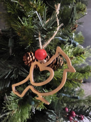 Bead color may vary on Cardinal Story Ornament