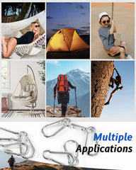 Heavy duty locking carabiner suitable for climbing